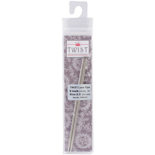 ChiaoGoo TWIST Red Lace Interchangeable Tips 5"-Size 2.5/3mm 7505-2-5 - 0812208028591