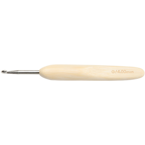 ChiaoGoo Metal Head/Bamboo Handle Crochet Hook-Size G6/4mm 1023-G