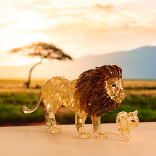BePuzzled 3D Crystal Puzzle-Lion And Baby - 5A0031W0-1H3J6