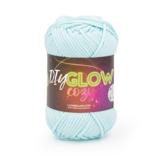Lion Brand DIY Glow Cozy Yarn-Aqua - 5A0032DG-1H42P - 023032139234
