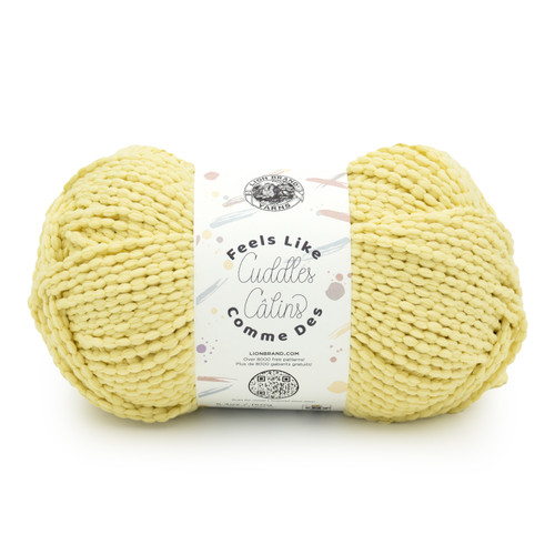 3 Pack - Lion Brand Feels Like Cuddles Yarn-Cornsilk - 5A0032DC-1H43M - 023032174945