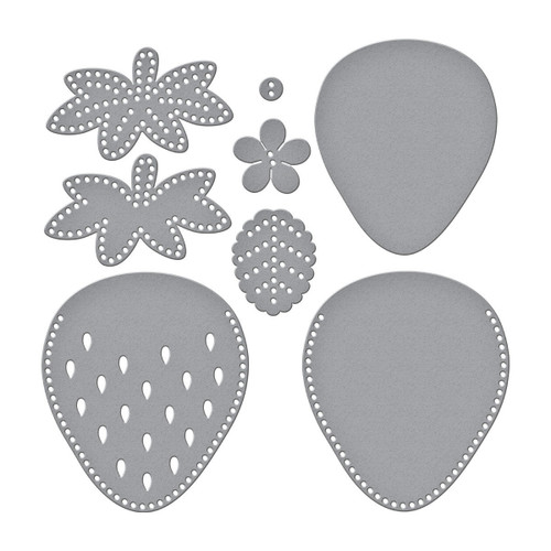Spellbinders Etched Dies By Nichol Spohr-Felt Berry Blossom 5A0032MH-1H4C2