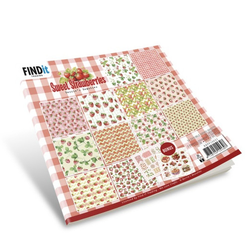 3 Pack - Find It Trading Berries Beauties Paper Pack 8"X8"-Sweet Strawberries - 5A0032KJ-1H494 - 8718715151307