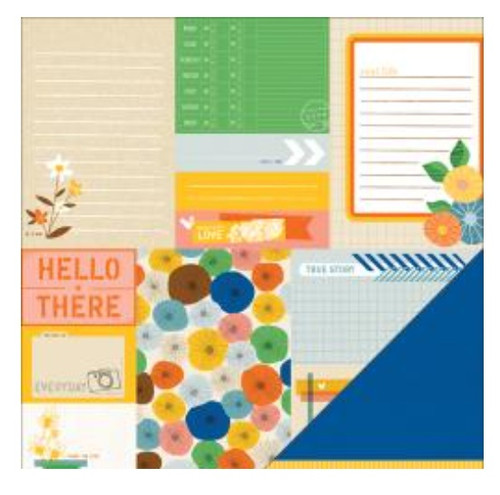 25 Pack - Amy Tangerine Ready Set Go Double-Sided Cardstock 12"X12"-True Story - RSGDSX-35775 - 718813357753