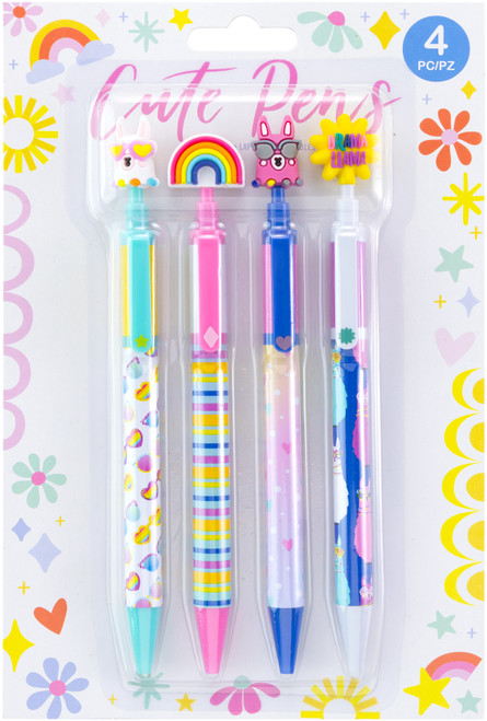 3 Pack - EK Pens 4/Pkg-Llama Rainbow - 5A002Q07-1GRCW - 015586021530
