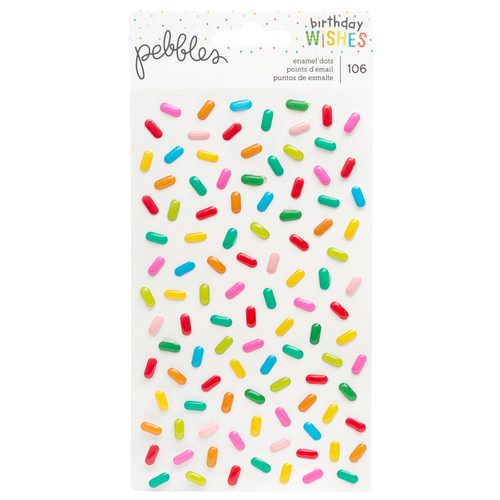 3 Pack - Happy Hooray Enamel Stickers-Sprinkles - 732625 - 646247326253