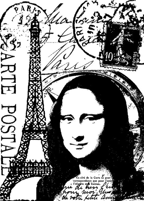 2 Pack - Tim Holtz Cling Stamp 2.5"X3.5"-Paris - COM-1H443 - 732388247134 2 Pack - Tim Holtz Cling Stamp 2.5"X3.5"-Paris - COM-1H443 - 732388247134
