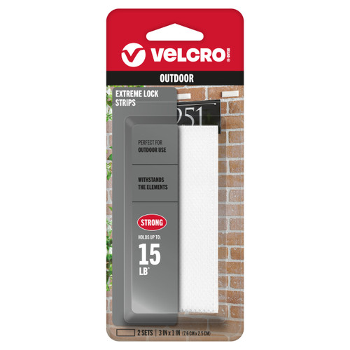 VELCRO(R) Brand ALFA-LOK(R) 3"X1" 2/Pkg -White - 5A003141-1H2PZ - 075967307103