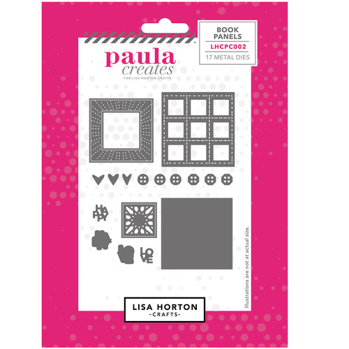 Lisa Horton Crafts Paula Creates Die Set-Treasure Book Panels - 5A00327X-1H3WN - 780627351173
