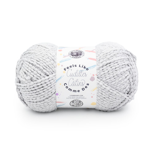 Lion Brand Feels Like Cuddles Yarn-Silver Cloud - 5A0032DC-1H430 - 023032174914