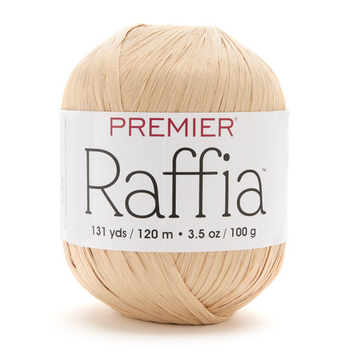 3 Pack - Premier Yarn Raffia -Natural - 5A0032D9-1H41T - 840166847152