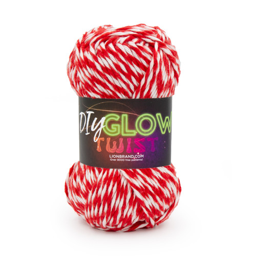 3 Pack - Lion Brand DIY Glow Twist Yarn-Red - 5A0032DD-1H424 - 023032128122