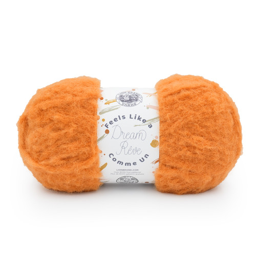 Lion Brand Feels Like A Dream Yarn-Orange Zest - 5A0032DF-1H43H - 023032173559 Lion Brand Feels Like A Dream Yarn-Orange Zest - 5A0032DF-1H43H - 023032173559
