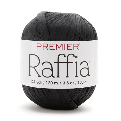 Premier Yarn Raffia -Deep Charcoal - 5A0032D9-1H41C - 840166847244