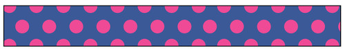 4 Pack - American Crafts Ribbon-Pink Dot on Navy - 5A002QCQ-1GRJM - 718813966368