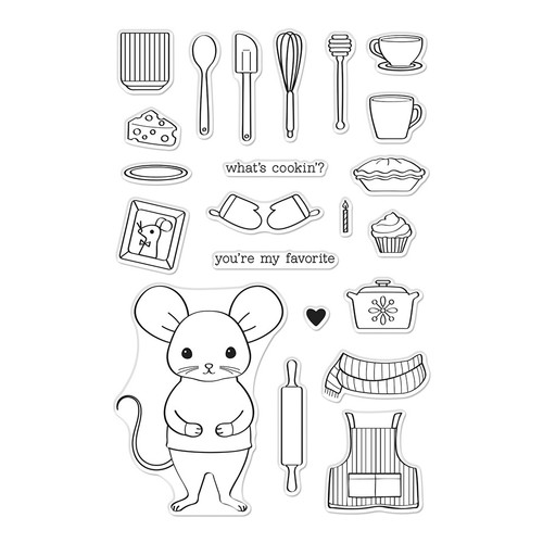Hero Arts Clear Stamps 4"X6"-What's Cookin'? - 5A0032KY-1H49L