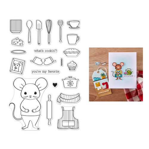 Hero Arts Clear Stamps 4"X6"-What's Cookin'? - 5A0032KY-1H49L