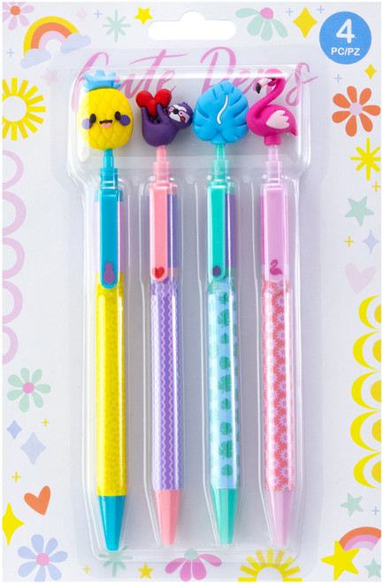 3 Pack - EK Pens 4/Pkg-Tropical - 5A002QCD-1GRK1 - 015586021554