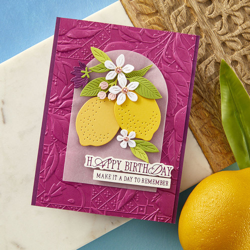 Spellbinders Etched Die From La Dolce Vita-Citrus Spritz - 5A0032LM-1H4B4 Spellbinders Etched Die From La Dolce Vita-Citrus Spritz - 5A0032LM-1H4B4