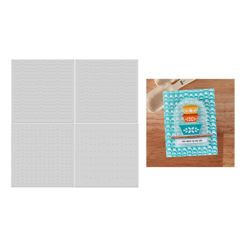 Hero Arts Color Layering Stencil-Retro Rainbow - 5A0032KZ-1H49Q Hero Arts Color Layering Stencil-Retro Rainbow - 5A0032KZ-1H49Q