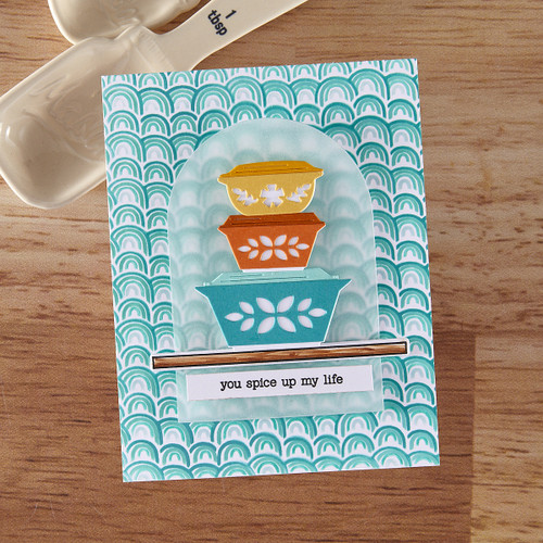 Hero Arts Color Layering Stencil-Retro Rainbow - 5A0032KZ-1H49Q Hero Arts Color Layering Stencil-Retro Rainbow - 5A0032KZ-1H49Q