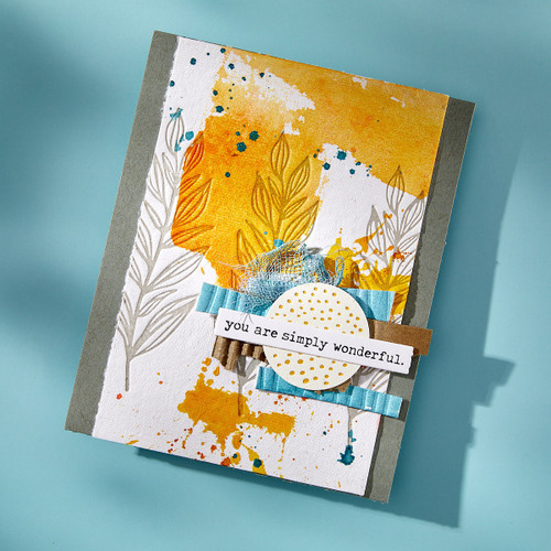 Spellbinders BetterPress Plates & Die Set By Dina Wakley-Growing, Modern Botanicals - 5A0032M1-1H4B8