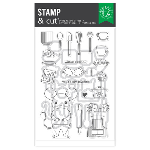 Hero Arts Stamp & Cut-What's Cookin'? - 5A0032L0-1H49S - 085700948524