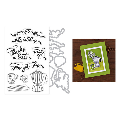 Hero Arts Stamp & Cut-Perk Up - 5A0032L8-1H49V Hero Arts Stamp & Cut-Perk Up - 5A0032L8-1H49V