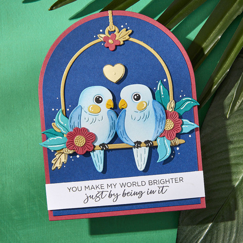 Spellbinders Clear Stamp Set From Cheerful Chirps-Spread Your Wings Sentiments - 5A0032M2-1H49W