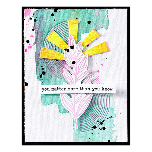 Spellbinders BetterPress Plates & Die Set By Dina Wakley-Flourishing, Modern Botanicals 5A0032MC-1H4BB