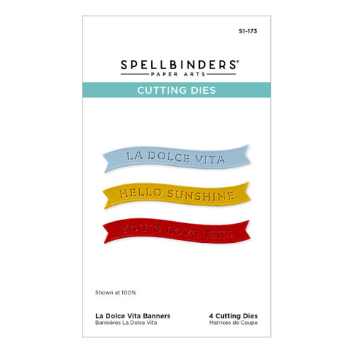 Spellbinders Etched Die-La Dolce Vita Banners - 5A0032M0-1H49X - 810176103807