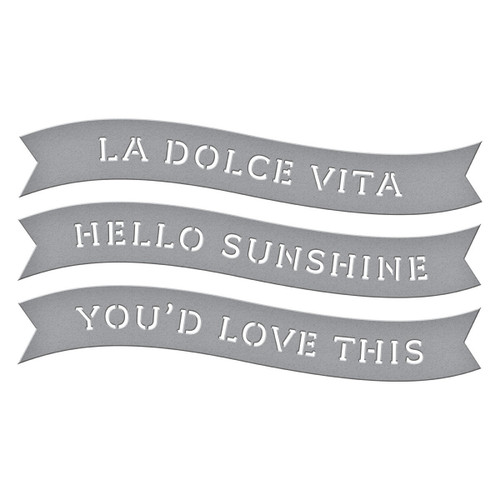 Spellbinders Etched Die-La Dolce Vita Banners - 5A0032M0-1H49X
