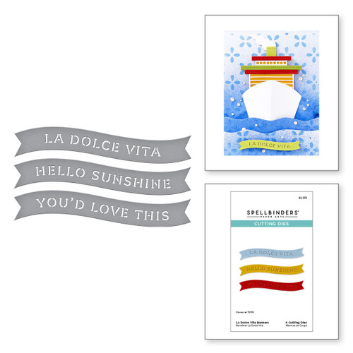 Spellbinders Etched Die-La Dolce Vita Banners - 5A0032M0-1H49X