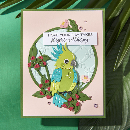 Spellbinders Etched Dies From Cheerful Chirps-Flying High 5A0032LD-1H4B0