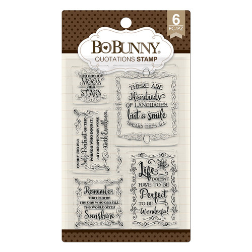 BoBunny Clear Stamps-Quotations - 7310257 - 665573102577