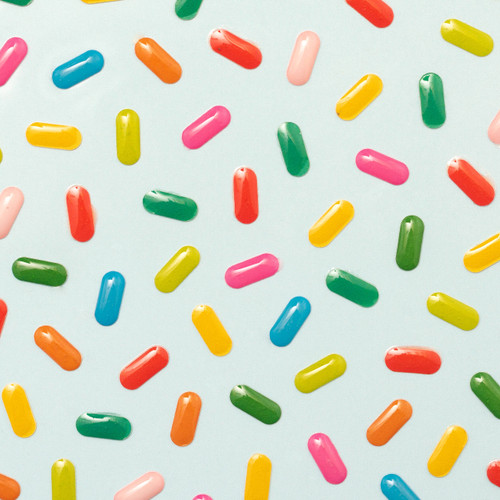 Happy Hooray Enamel Stickers-Sprinkles 732625