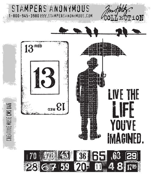 Tim Holtz Cling Stamps 7"X8.5"-Creative Muse - CMS-46 - 732388244737 Tim Holtz Cling Stamps 7"X8.5"-Creative Muse - CMS-46 - 732388244737