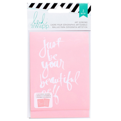 Heidi Swapp Art Screens/Stencils 3"X4" 2/Pkg-Beautiful - HSAS-70597 - 718813705974