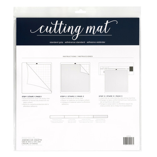 American Crafts 12"X12" Adhesive Cutting Mat-Standard Grip 349926