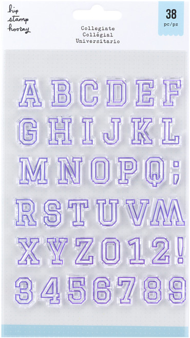 American Crafts Clear Stamp Set -Collegiate - 5A002QJP-1GRWQ - 765468091761