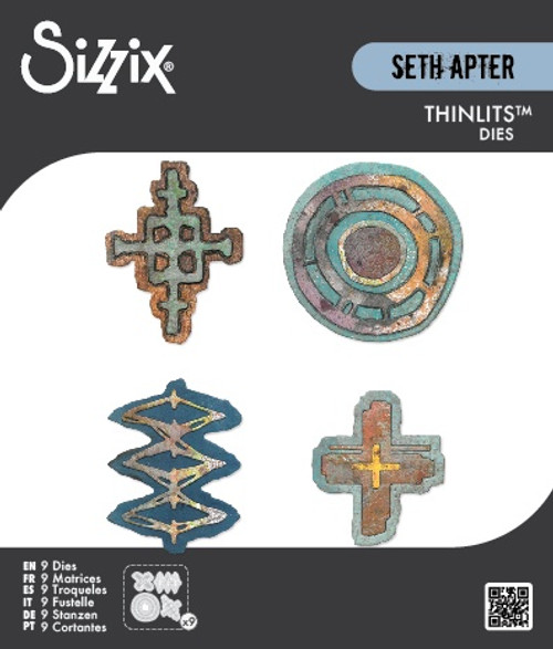 Sizzix Thinlits Die Set 9/Pkg by Seth Apter-Roundabouts - 5A002MWH-1GPC5 - 630454292043