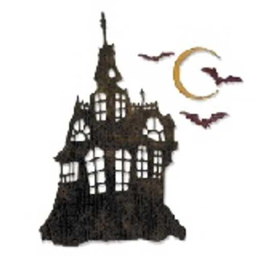Sizzix Thinlits Dies By Tim Holtz 3/Pkg-Haunted House - 662378