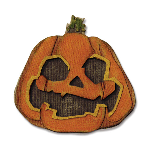 Sizzix Thinlits Dies By Tim Holtz 10/Pkg-Layered Jack-O-Lantern - 662373
