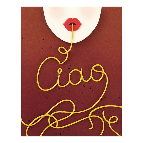 Spellbinders Etched Dies From La Dolce Vita-Ciao Spaghetti - 5A0032M4-1H4BQ Spellbinders Etched Dies From La Dolce Vita-Ciao Spaghetti - 5A0032M4-1H4BQ