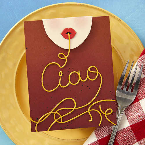 Spellbinders Etched Dies From La Dolce Vita-Ciao Spaghetti - 5A0032M4-1H4BQ Spellbinders Etched Dies From La Dolce Vita-Ciao Spaghetti - 5A0032M4-1H4BQ