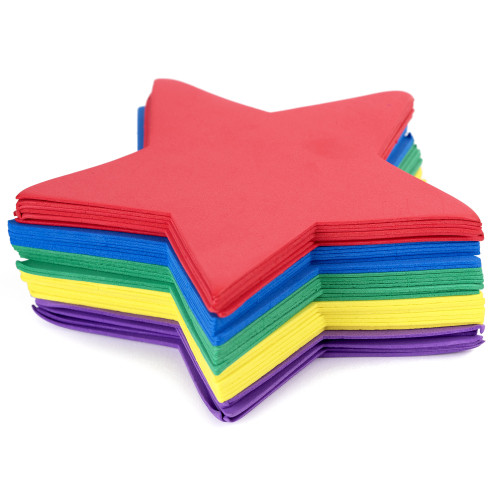 CousinDIY Foam Cutouts 6.5" 35/Pkg-Star - 5A002LT0-1GNHF