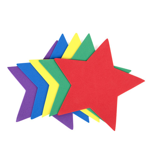 CousinDIY Foam Cutouts 6.5" 35/Pkg-Star - 5A002LT0-1GNHF