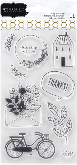 Jen Hadfield Clear Stamps-Thanks - 5A002WNC-1GXGP - 646247341942