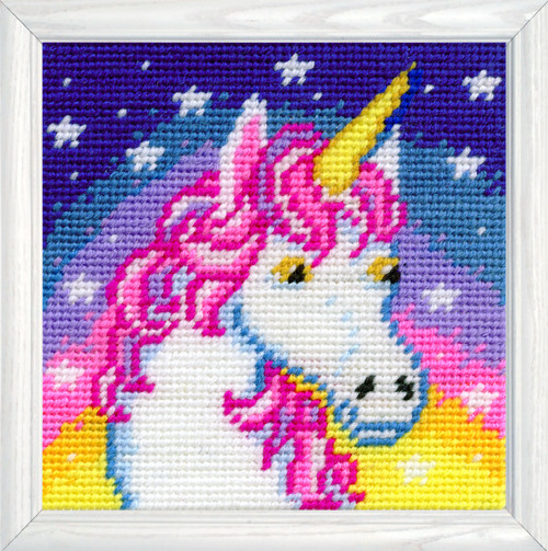 Design Works Needlepoint Kit 5"X5"-Unicorn - 5A0032QM-1H4FY