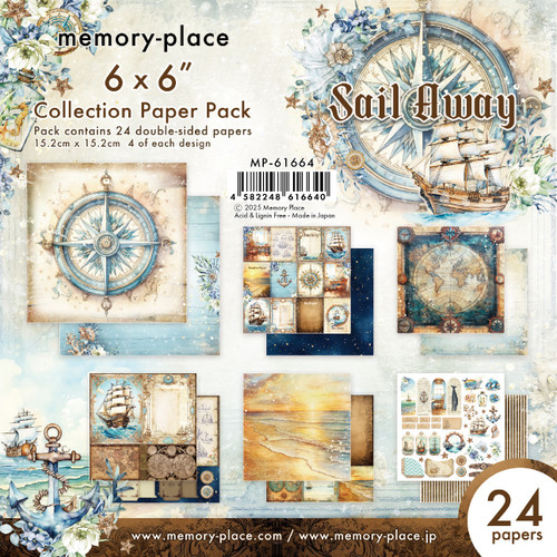 Memory Place Collection Pack 6"X6"-Sail Away - 5A0032TK-1H4HB - 4582248616640